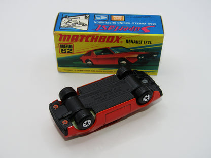 Matchbox Superfast 62C Renault 17TL Light Orange-Red "9" Label