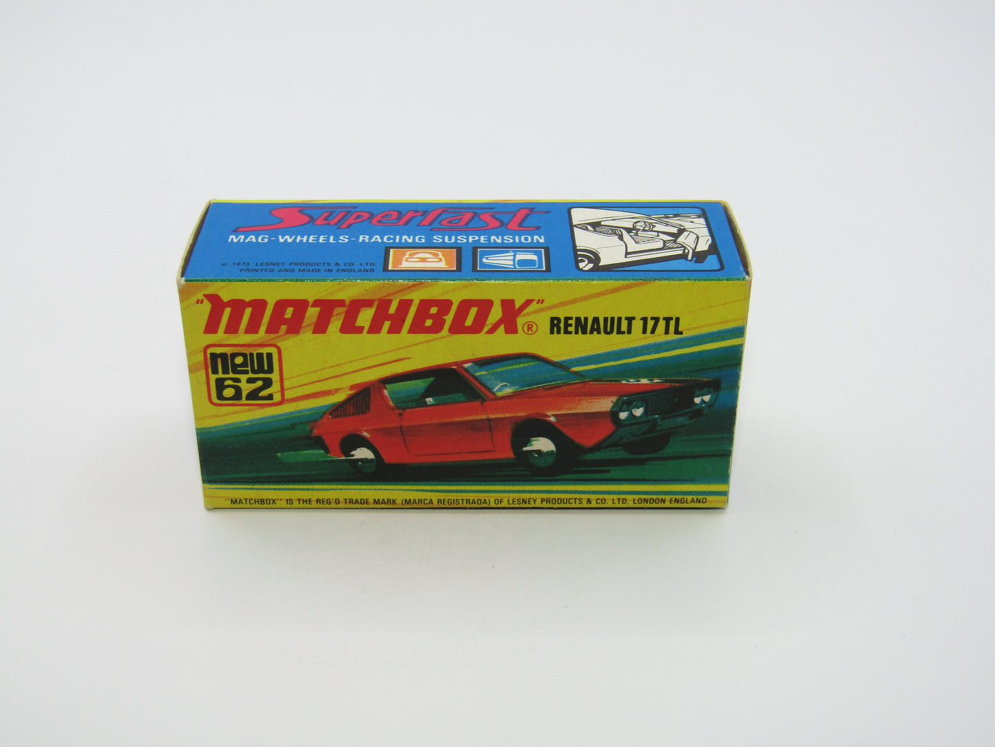 Matchbox Superfast 62C Renault 17TL Light Orange-Red "9" Label