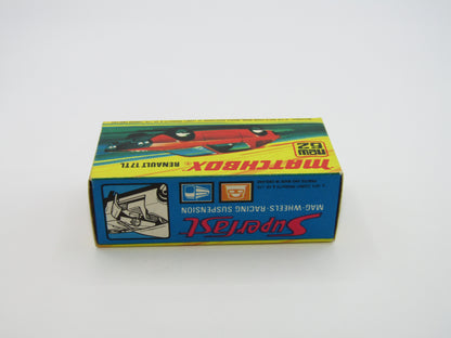 Matchbox Superfast 62C Renault 17TL Light Orange-Red "9" Label