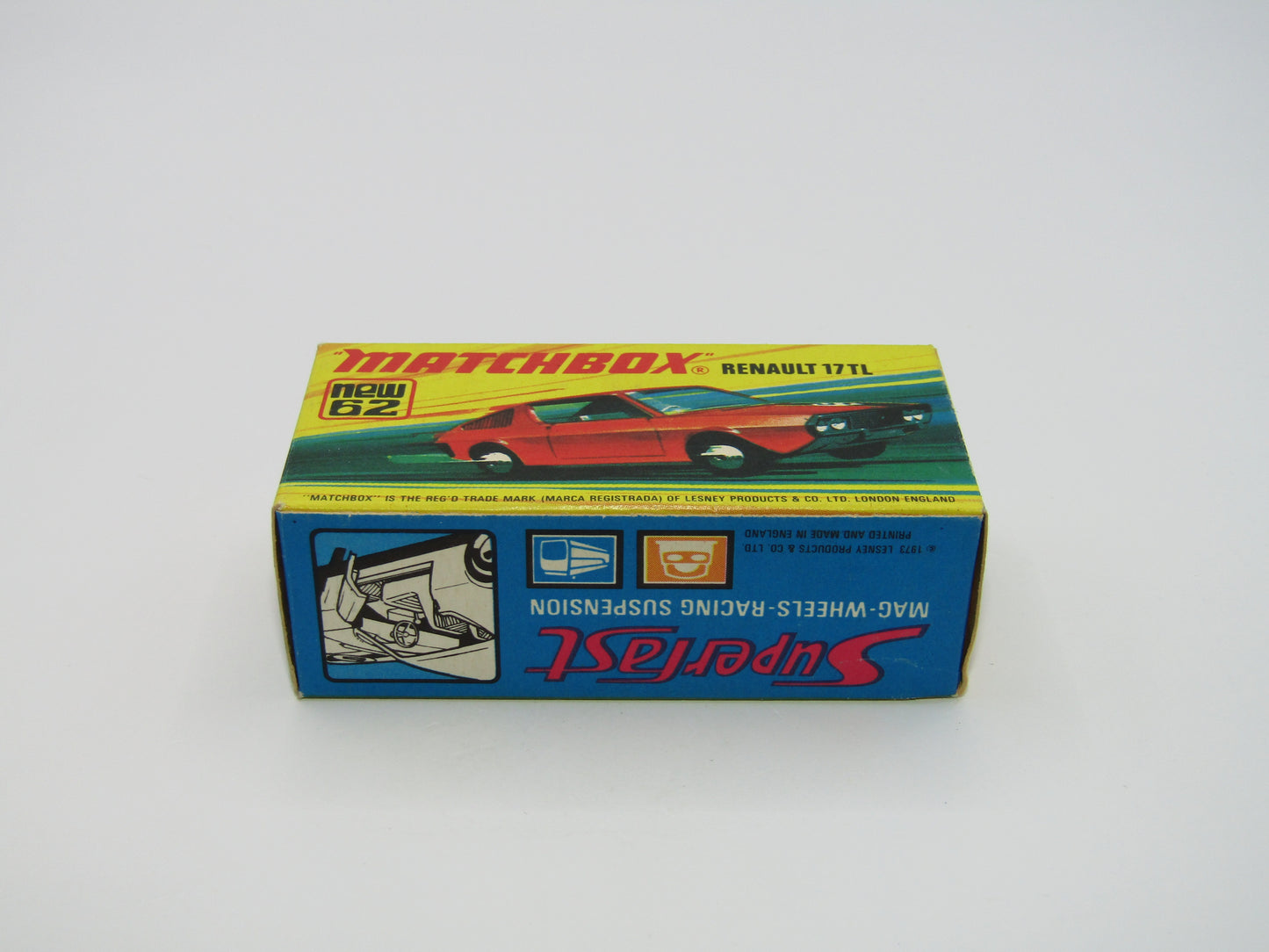 Matchbox Superfast 62C Renault 17TL Light Orange-Red "9" Label