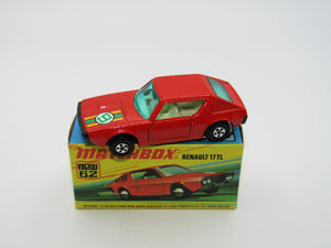 Matchbox Superfast 62C Renault 17TL DARK Orange-Red "9" Label