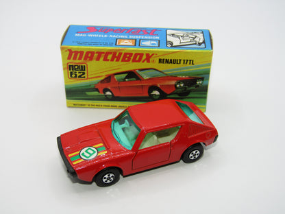 Matchbox Superfast 62C Renault 17TL DARK Orange-Red "9" Label