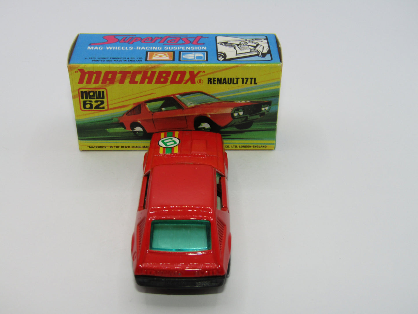 Matchbox Superfast 62C Renault 17TL DARK Orange-Red "9" Label