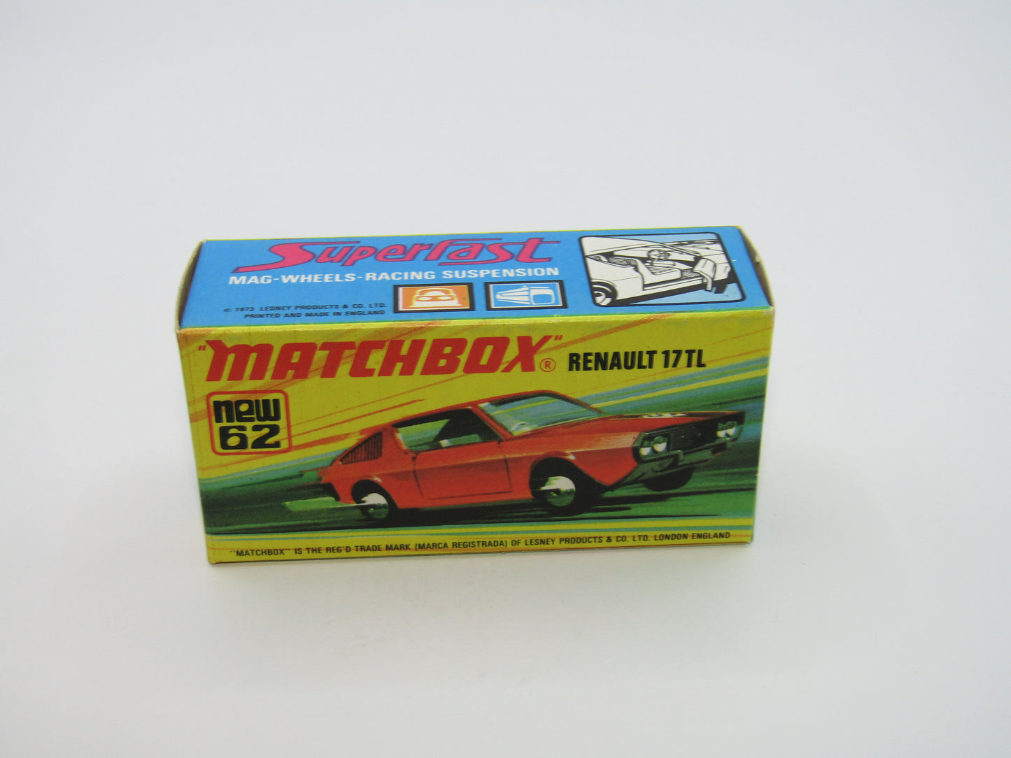 Matchbox Superfast 62C Renault 17TL DARK Orange-Red "9" Label