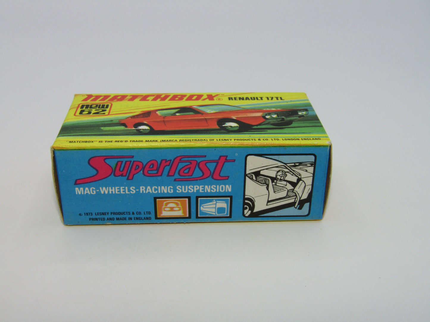 Matchbox Superfast 62C Renault 17TL DARK Orange-Red "9" Label