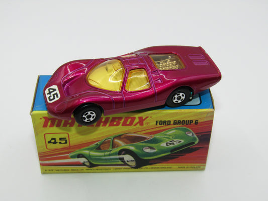 Matchbox Superfast 45A Ford Group 6 Purple SEA GREEN Base