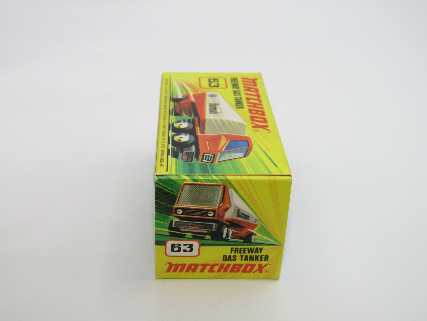 Matchbox Superfast 63B Freeway Gas Tanker EXXON all White 5 SPOKE Wheels