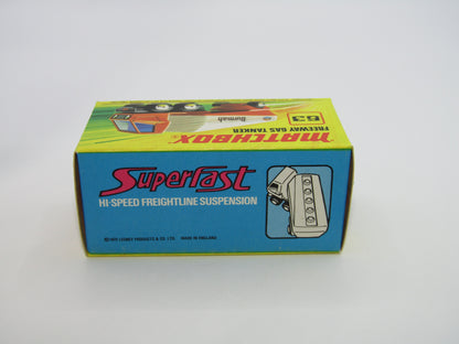 Matchbox Superfast 63B Freeway Gas Tanker Shell RED Windows Yellow Axle Clip