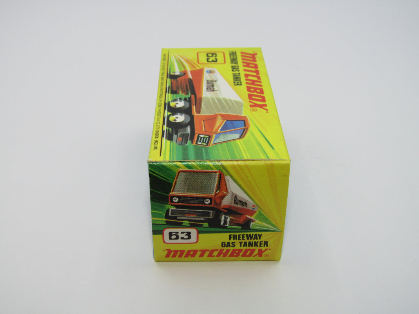 Matchbox Superfast 63B Freeway Gas Tanker Shell RED Windows Yellow Axle Clip