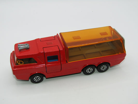 Matchbox Super Kings K-7 Racing Car Transporter Pre-Production Red
