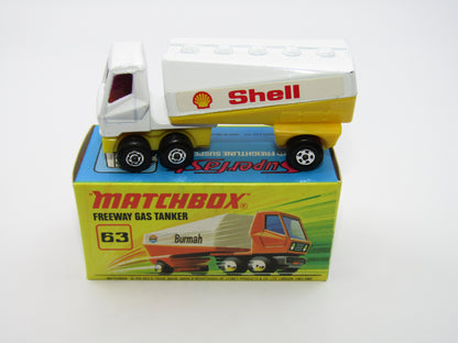 Matchbox Superfast 63B Freeway Gas Tanker Shell Purple Windows