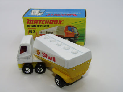 Matchbox Superfast 63B Freeway Gas Tanker Shell Purple Windows