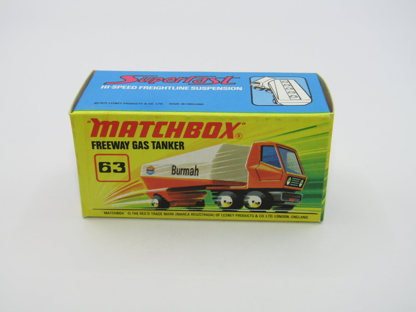 Matchbox Superfast 63B Freeway Gas Tanker Shell Purple Windows