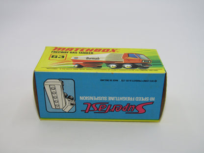 Matchbox Superfast 63B Freeway Gas Tanker Shell Purple Windows