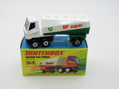 Matchbox Superfast 63B Freeway Gas Tanker BP Super 5 SPOKE Wheels