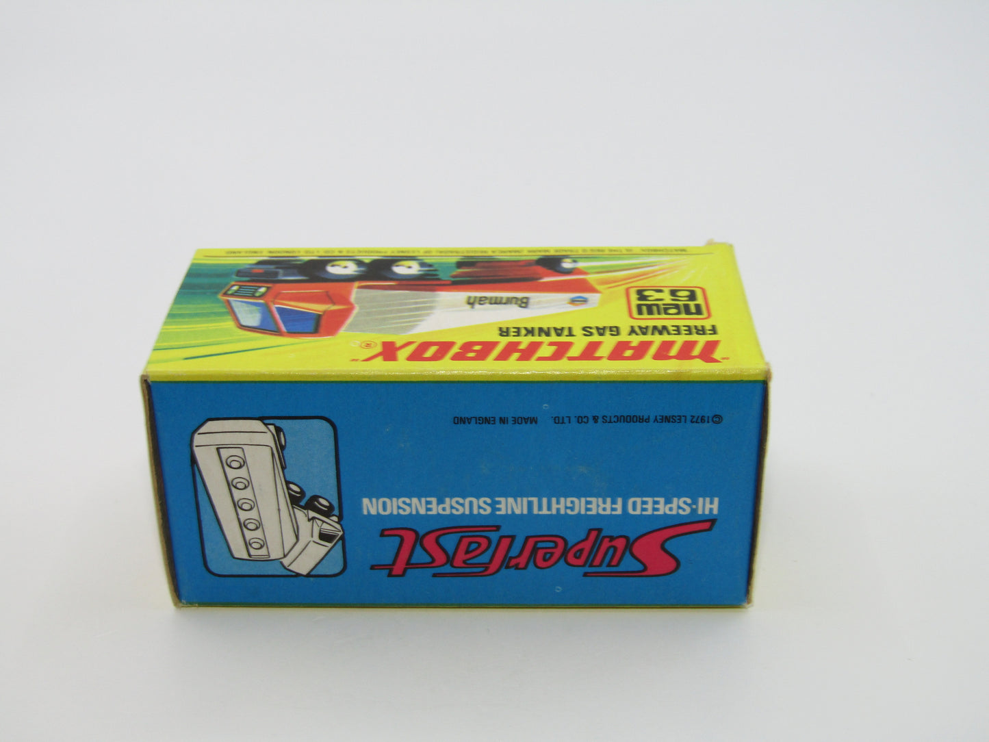 Matchbox Superfast 63B Freeway Gas Tanker - Chevron Labels Tow Hook