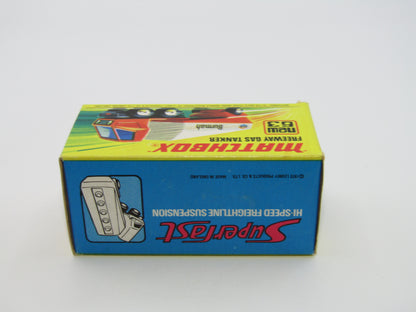 Matchbox Superfast 63B Freeway Gas Tanker - Chevron Labels Tow Hook