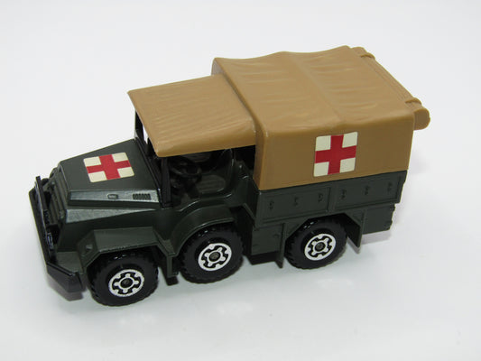 Matchbox Battle Kings BK 112 Daf Ambulance Pre-Production Olive Drab CHROME Wheels