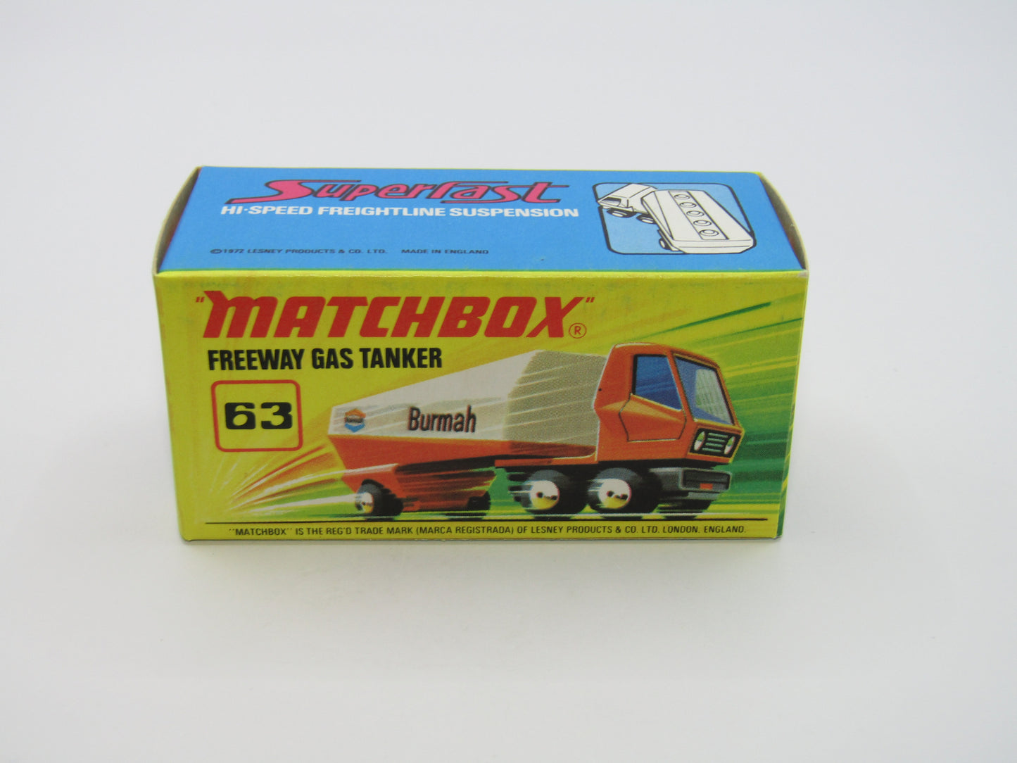 Matchbox Superfast 63B Freeway Gas Tanker - Castrol without Hole to Rear