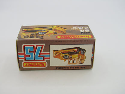 Matchbox Superfast 64D Caterpillar Bulldozer CAT Tampo SILVER PAINTED BASE