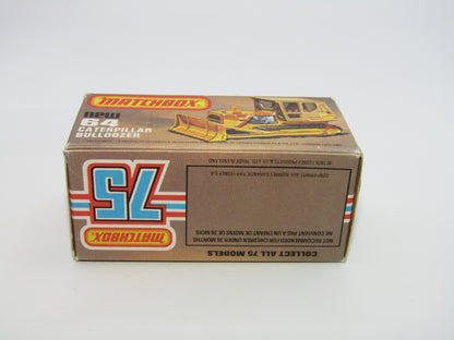Matchbox Superfast 64D Caterpillar Bulldozer CAT Tampo SILVER PAINTED BASE