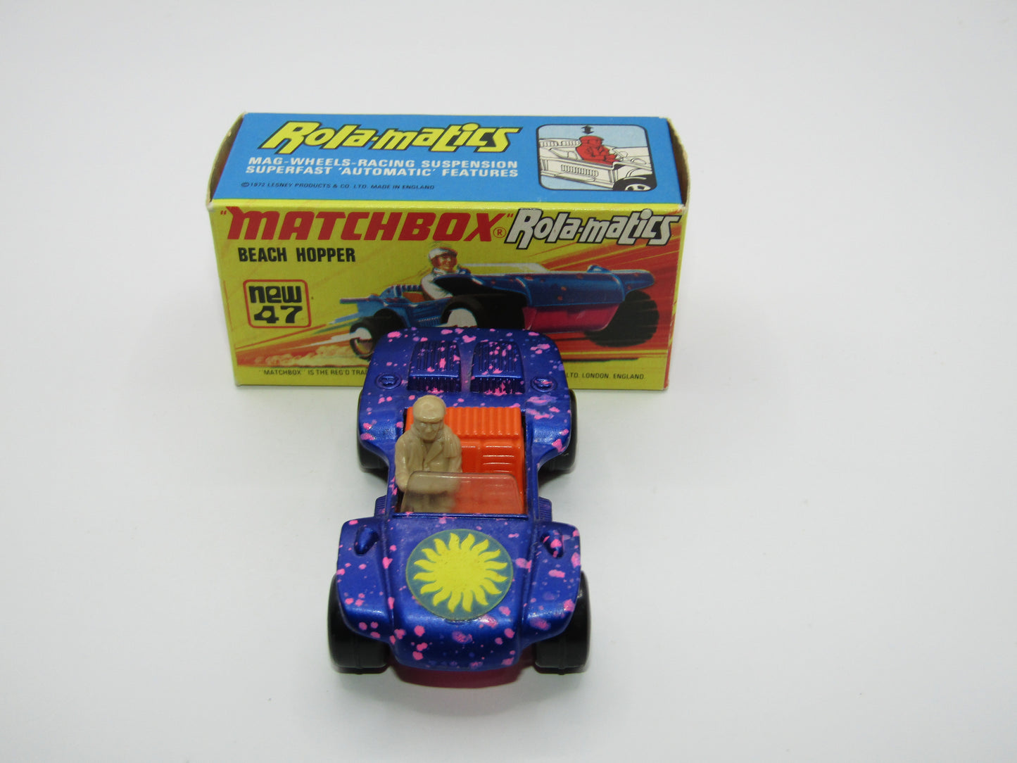 Matchbox Superfast 47B Beach Hopper with WINDSCREEN Light Pink Base