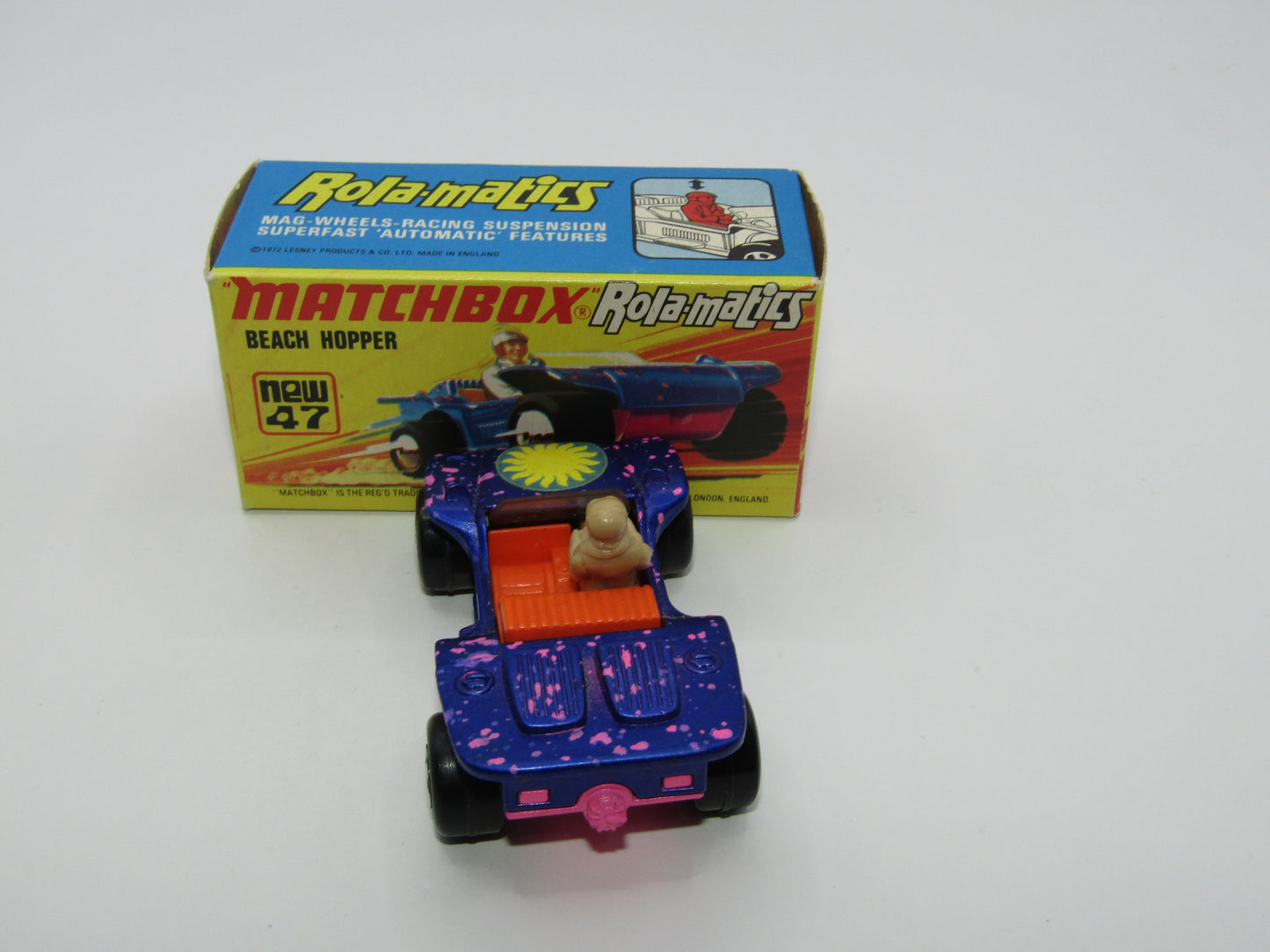 Matchbox Superfast 47B Beach Hopper with WINDSCREEN Light Pink Base