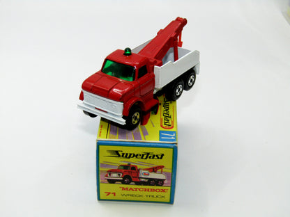Matchbox Superfast 71a Ford Wreck Truck Rare box WITHOUT NEW
