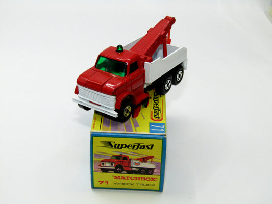 Matchbox Superfast 71a Ford Wreck Truck Rare box WITHOUT NEW