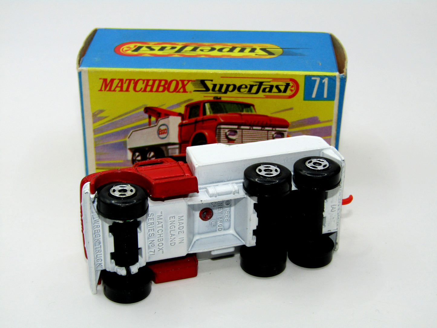 Matchbox Superfast 71a Ford Wreck Truck Rare box WITHOUT NEW