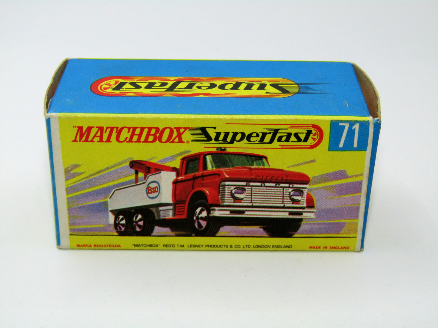 Matchbox Superfast 71a Ford Wreck Truck Rare box WITHOUT NEW