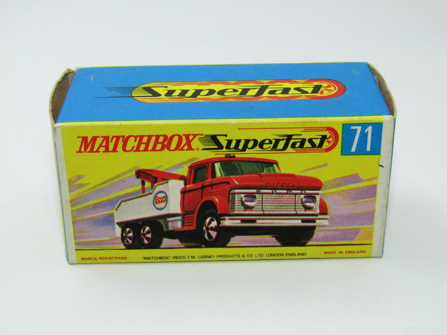 Matchbox Superfast 71a Ford Wreck Truck Rare box WITHOUT NEW