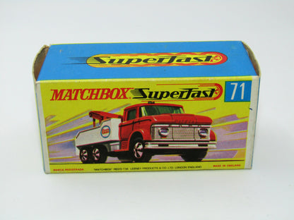 Matchbox Superfast 71a Ford Wreck Truck Rare box WITHOUT NEW