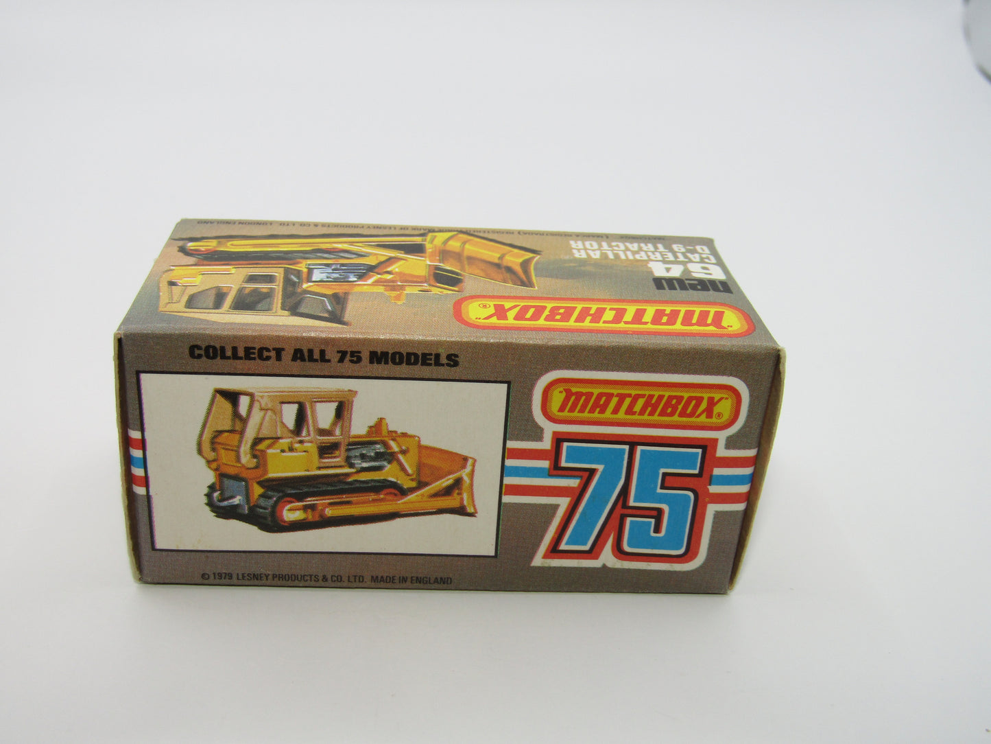 Matchbox Superfast 64D Caterpillar Bulldozer CAT Tampo Lemon Rollers