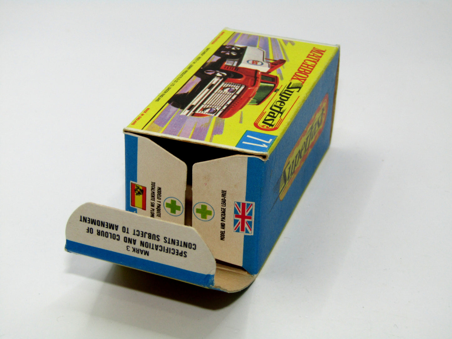 Matchbox Superfast 71a Ford Wreck Truck Rare box WITHOUT NEW