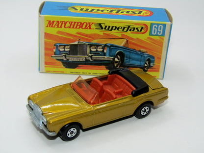 Matchbox Superfast 69A Rolls Royce Silver Shadow Rare box WITHOUT NEW