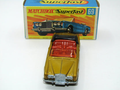 Matchbox Superfast 69A Rolls Royce Silver Shadow Rare box WITHOUT NEW