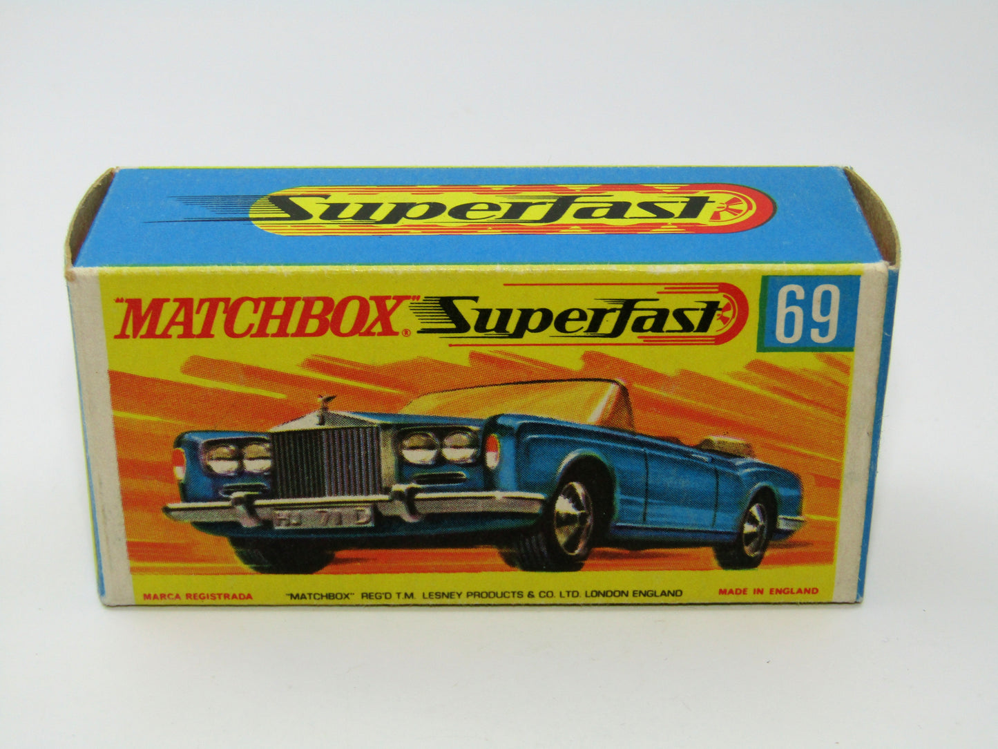 Matchbox Superfast 69A Rolls Royce Silver Shadow Rare box WITHOUT NEW