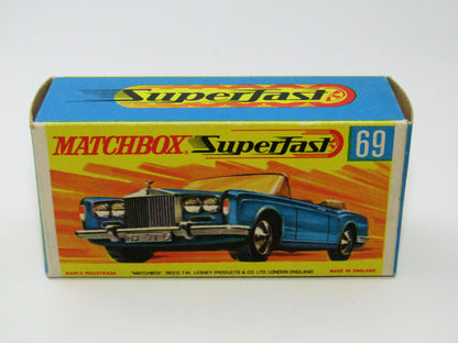 Matchbox Superfast 69A Rolls Royce Silver Shadow Rare box WITHOUT NEW