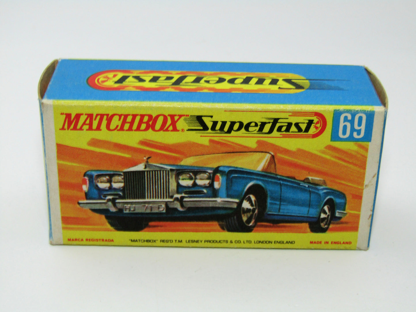 Matchbox Superfast 69A Rolls Royce Silver Shadow Rare box WITHOUT NEW