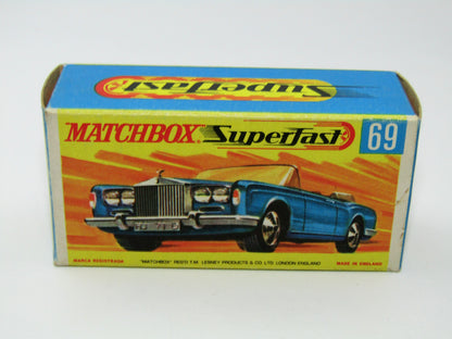 Matchbox Superfast 69A Rolls Royce Silver Shadow Rare box WITHOUT NEW