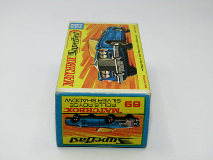 Matchbox Superfast 69A Rolls Royce Silver Shadow Rare box WITHOUT NEW