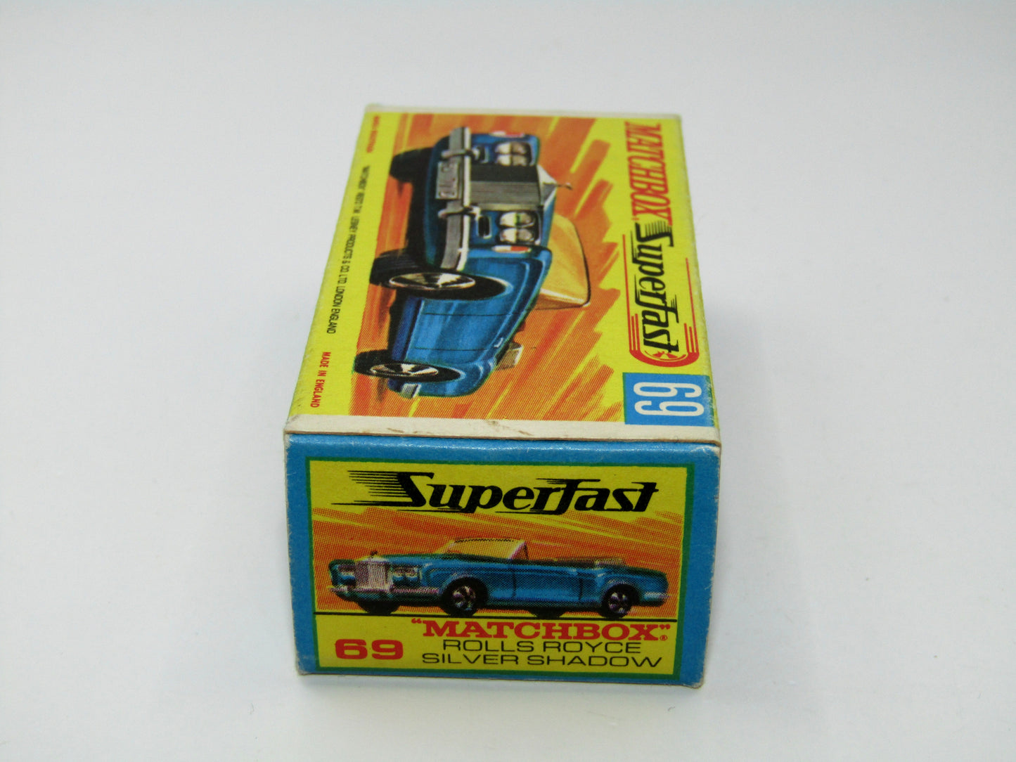 Matchbox Superfast 69A Rolls Royce Silver Shadow Rare box WITHOUT NEW