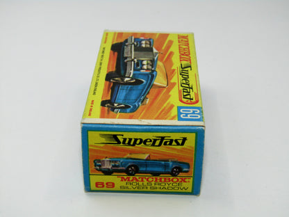 Matchbox Superfast 69A Rolls Royce Silver Shadow Rare box WITHOUT NEW