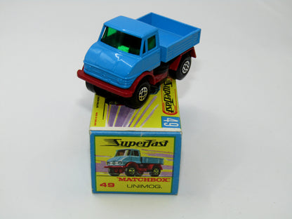 Matchbox Superfast 49A Unimog Very Rare box WITHOUT NEW