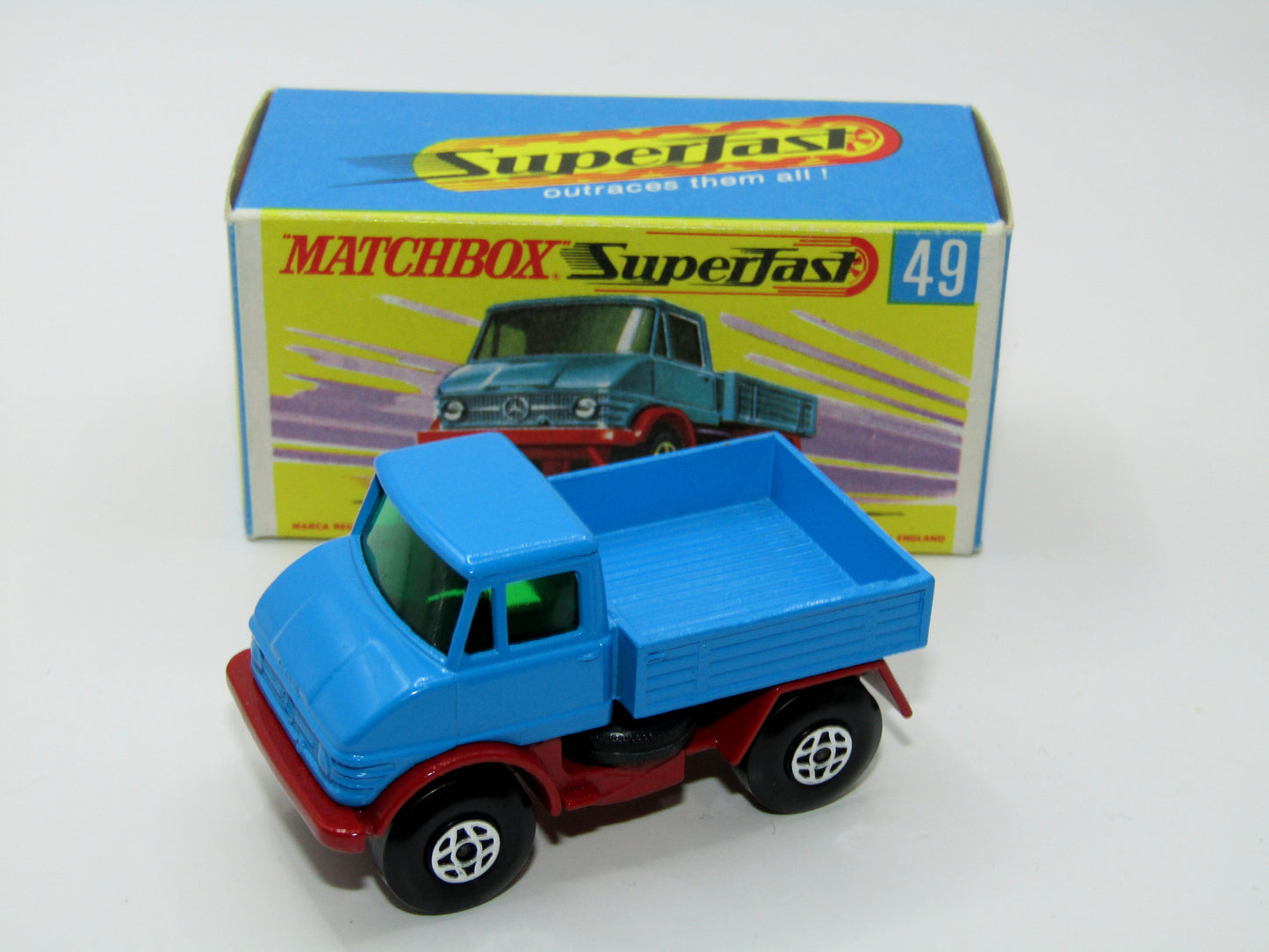 Matchbox Superfast 49A Unimog Very Rare box WITHOUT NEW