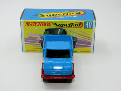 Matchbox Superfast 49A Unimog Very Rare box WITHOUT NEW