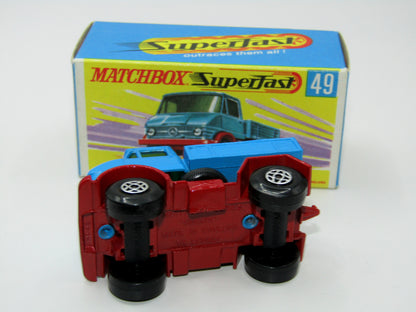 Matchbox Superfast 49A Unimog Very Rare box WITHOUT NEW