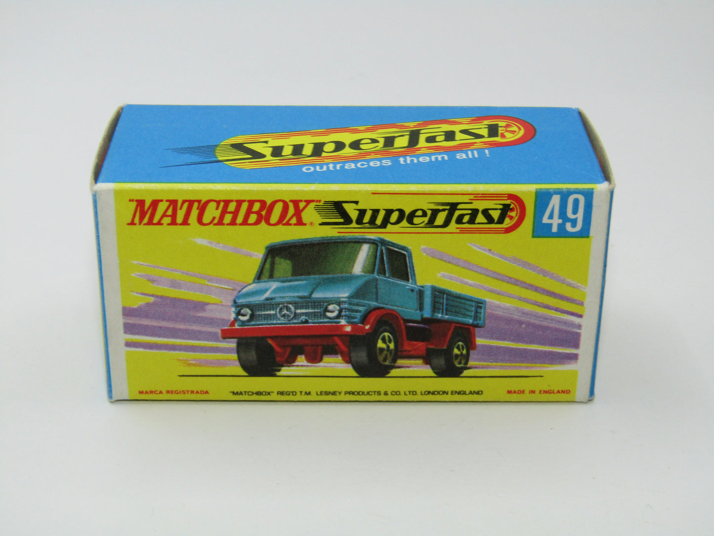 Matchbox Superfast 49A Unimog Very Rare box WITHOUT NEW
