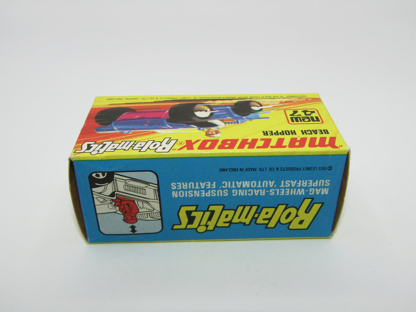 Matchbox Superfast 47B Beach Hopper Met Matt/Satin Blue Light Pink Base